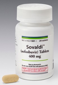 Sovaldi (sofosbuvir) bottle