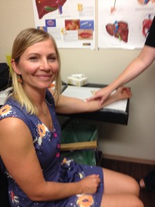 Jessie Ketler, Cumberland City Councilor, gets tested for hep C