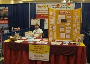 It can be fun manning a hepatitis C information booth at a public event!