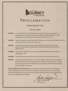 Surrey Proclamation WHD2016